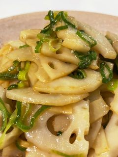 レンコンの麺つゆマヨ炒め お弁当にも-レシピのメイン写真