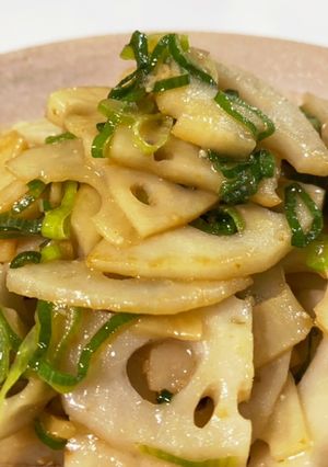 レンコンの麺つゆマヨ炒め お弁当にも-レシピのメイン写真