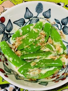 スナップえんどうのマヨ鰹和え-レシピのメイン写真