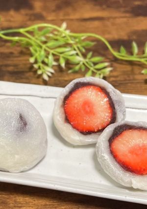 かんたん！切り餅で作るいちご大福-レシピのメイン写真