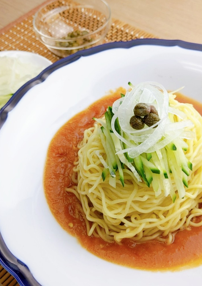 トマトだれのあっさり冷やし中華-レシピのメイン写真