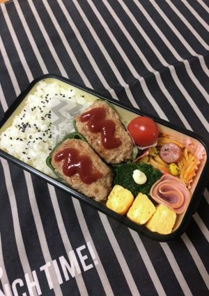 高校生弁当12/15ピーマンの肉詰め弁当-レシピのメイン写真