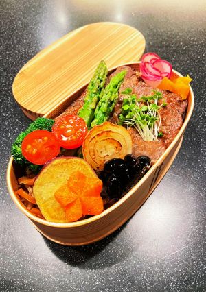 高校生弁当　ステーキ弁当-レシピのメイン写真