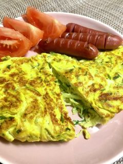 水菜入り、和風オムレツ、卵焼き-レシピのメイン写真