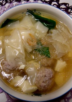 豚ひき肉団子と豆腐の　ナンプラースープ-レシピのメイン写真