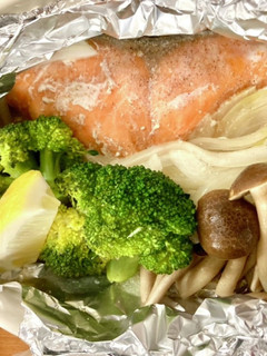 トースターで!鮭と野菜のホイル焼き-レシピのメイン写真