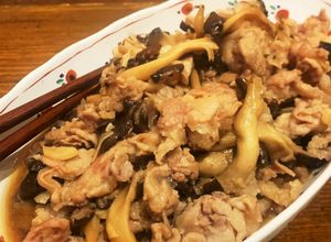激うま☆店レシピ☆平茸と豚こま肉の炒め物-レシピのメイン写真