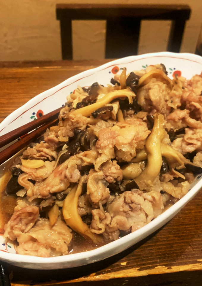 激うま☆店レシピ☆平茸と豚こま肉の炒め物-レシピのメイン写真