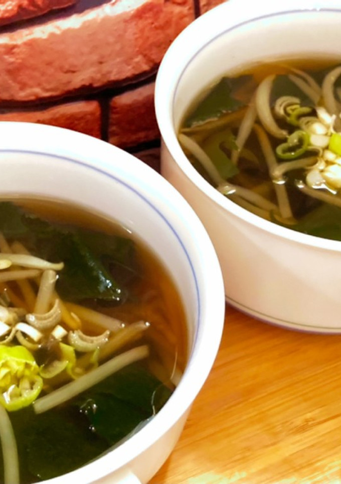 すぐできる！もやしとわかめのスープ-レシピのメイン写真