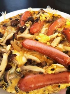 きのことソーセージのオムレツ-レシピのメイン写真