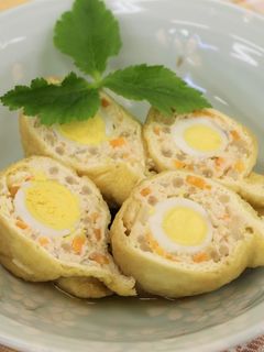 煮汁がじゅわ~っと!鶏巾着-レシピのメイン写真