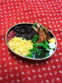 12/16 牛すき煮と卵そぼろ弁当-レシピのメイン写真