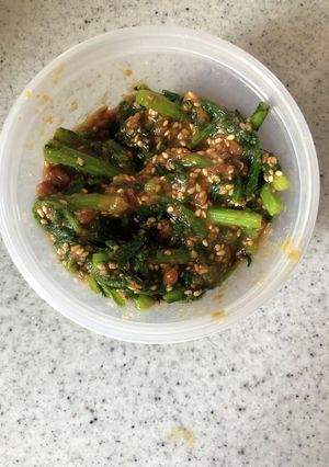 春菊の胡麻味噌和え(弁当作り置き)-レシピのメイン写真