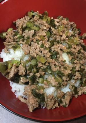 焦がしねぎの肉ふりかけ丼-レシピのメイン写真