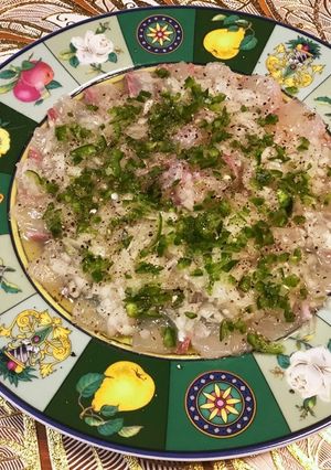 クリスマス♡簡単♡鯛の白だしカルパッチョ-レシピのメイン写真