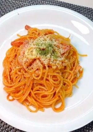 カップスープで簡単トマトパスタ　　-レシピのメイン写真