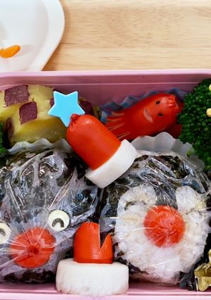 ピングー&ピンガ　クリスマス弁当♪-レシピのメイン写真