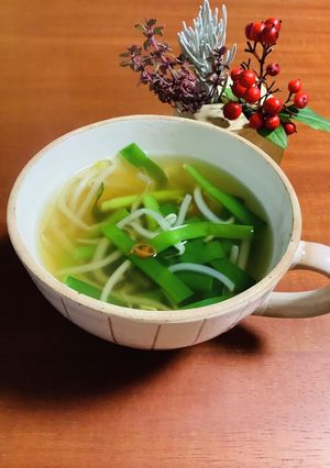 焼肉ザパンチで簡単に！おいしいスープ♡-レシピのメイン写真