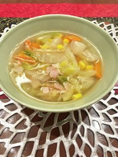 白菜とコーンのスープ-レシピのメイン写真