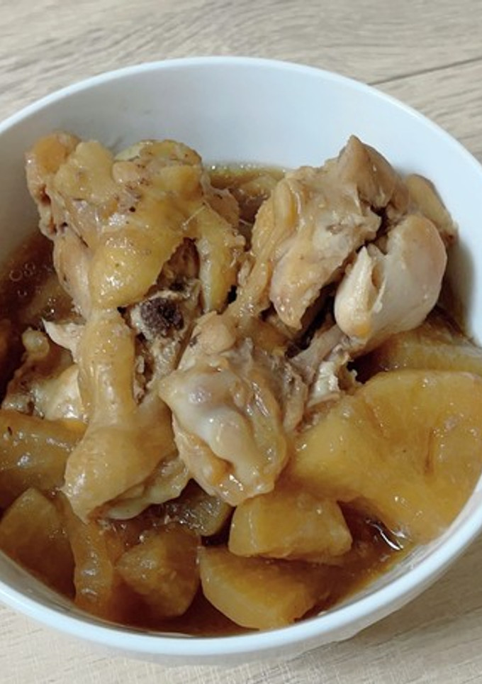 レンジで簡単！大根と手羽元の煮物-レシピのメイン写真