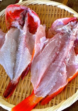 ちいさめカサゴとアカハタの開き（寒干し）-レシピのメイン写真