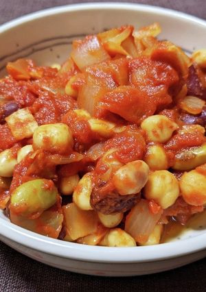豆とハムのトマト煮-レシピのメイン写真