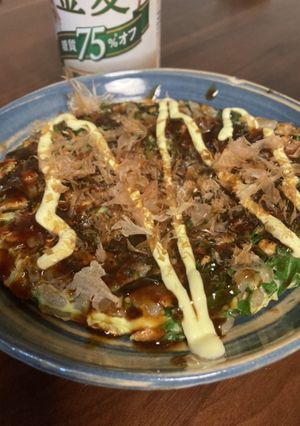 ダイエット　オートミールお好み焼き-レシピのメイン写真