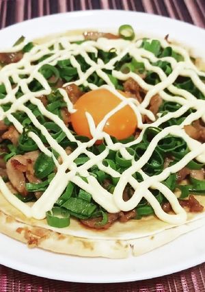 超簡単！トルティーヤのねぎ焼き！！-レシピのメイン写真