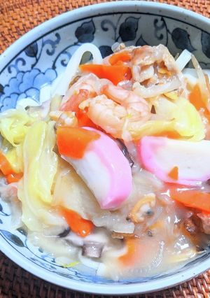 うどんで皿うどん-レシピのメイン写真