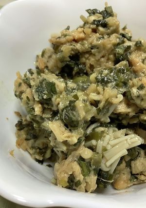 えのきと春菊とツナのおかず味噌-レシピのメイン写真