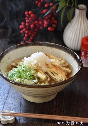 年越し蕎麦にも♪焼ききつね蕎麦☆-レシピのメイン写真