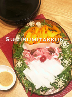 クリスマスに♪サンタの豚しゃぶ☆-レシピのメイン写真