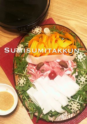 クリスマスに♪サンタの豚しゃぶ☆-レシピのメイン写真