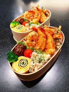 高校生弁当 天丼弁当-レシピのメイン写真