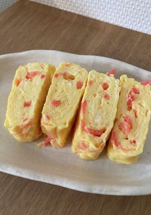 紅生姜入りふわふわ玉子焼き-レシピのメイン写真