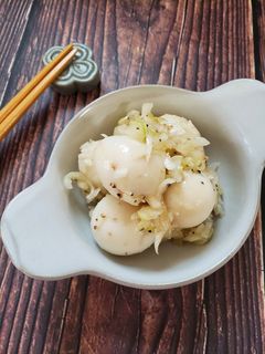 うずらの卵de簡単ネギ塩味玉-レシピのメイン写真