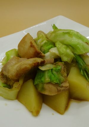 とり肉とキャベツのみそ炒め【JA福岡市】-レシピのメイン写真