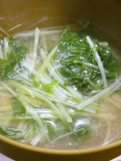 水菜のお味噌汁-レシピのメイン写真