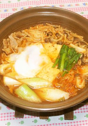 【ひとり鍋】コク辛豚バラキムチ-レシピのメイン写真