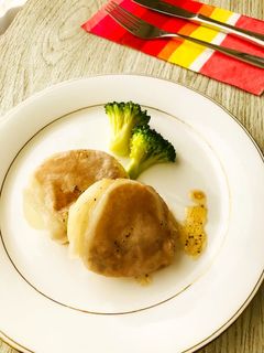 レンジで☆玉ねぎの豚肉ぐるぐる巻き-レシピのメイン写真