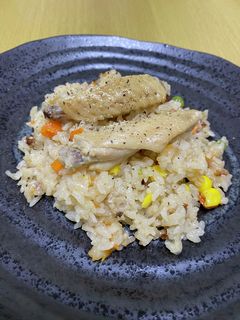 手羽中のバター風味な洋風炊き込みご飯❤︎-レシピのメイン写真
