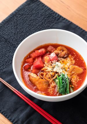 【大豆麺】トマトまーめん-レシピのメイン写真