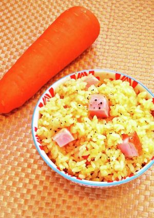 ☺簡単♪ごろごろベーコン入り人参ご飯☺-レシピのメイン写真