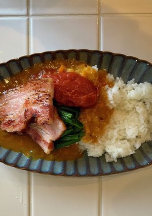 ほうれん草トマトベーコンカレー-レシピのメイン写真