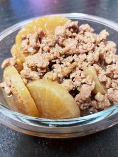 簡単節約!大根と豚ひき肉の炒め煮-レシピのメイン写真