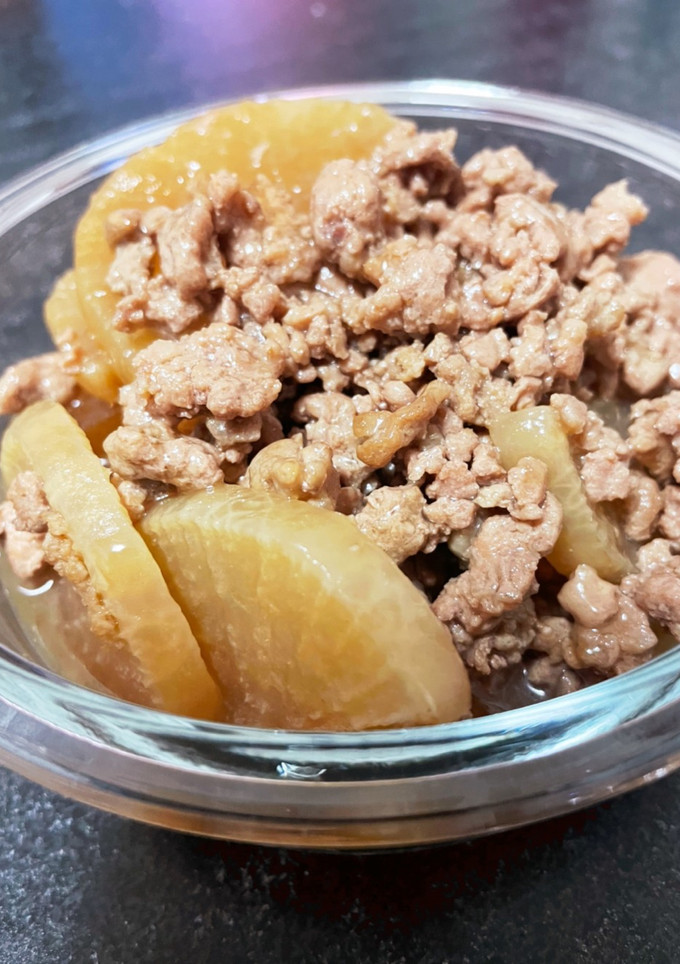 簡単節約！大根と豚ひき肉の炒め煮-レシピのメイン写真