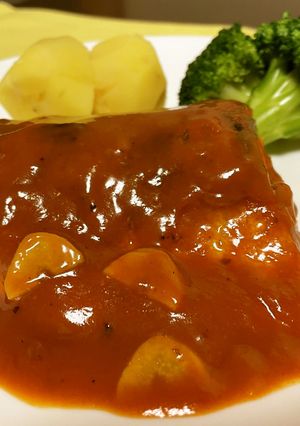 高血圧予防！サバのトマトジュース煮-レシピのメイン写真