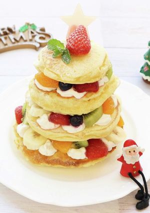 フルーツたっぷりパンケーキツリー-レシピのメイン写真