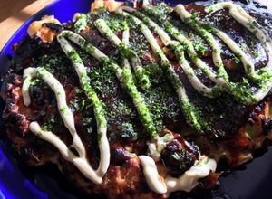 お好み焼き（めんつゆ・山芋粉使用）-レシピのメイン写真