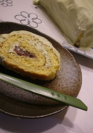 外国のお客様。抹茶のロールケーキ-レシピのメイン写真
